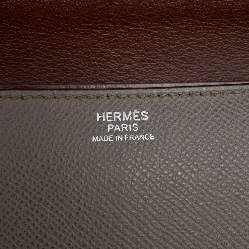 エルメス ショルダーバッグ サック ア デペッシュ エタン/シルバー金具 エプソン □O刻印 HERMES バッグ