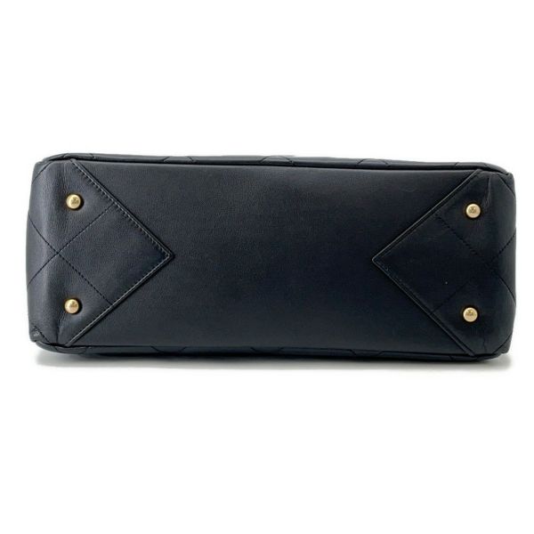 シャネル トートバッグ マトラッセ ココマーク ショッピングバッグ カーフレザー AS3537 CHANEL 黒