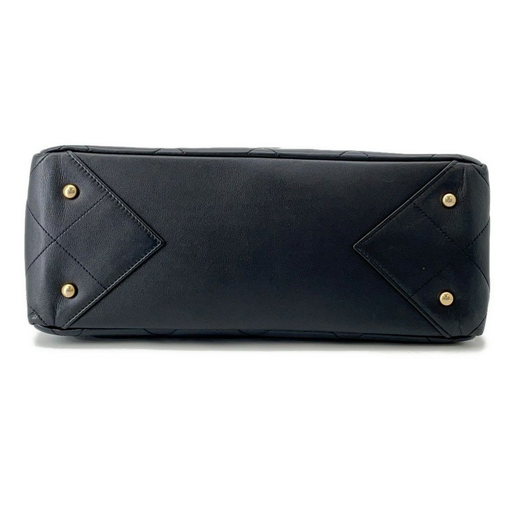 シャネル トートバッグ マトラッセ ココマーク ショッピングバッグ カーフレザー AS3537 CHANEL 黒