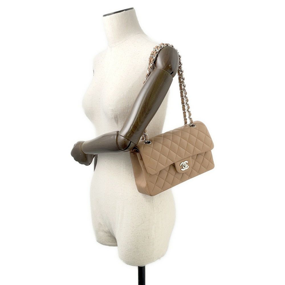 シャネル チェーンショルダーバッグ マトラッセ23 ココマーク ダブルチェーン ラムスキン A01113 CHANEL