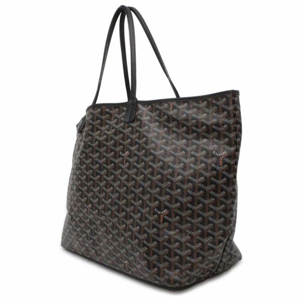 ゴヤール トートバッグ サンルイ GM PVC GOYARD バッグ ポーチ付き ショルダーバッグ 黒