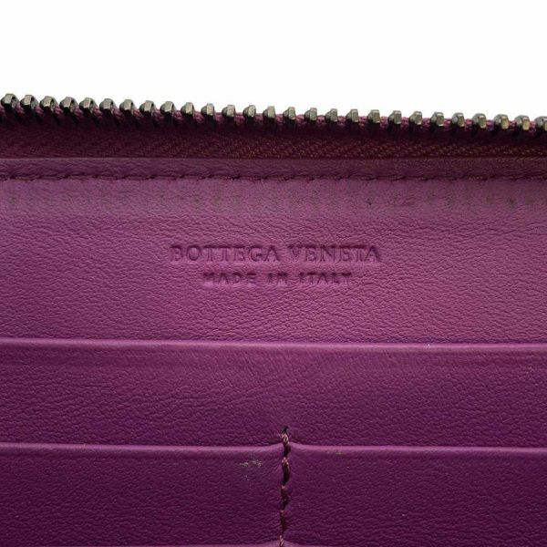 ボッテガヴェネタ 長財布 イントレチャート ラウンドジップ レザー パイソン BOTTEGA VENETA 財布