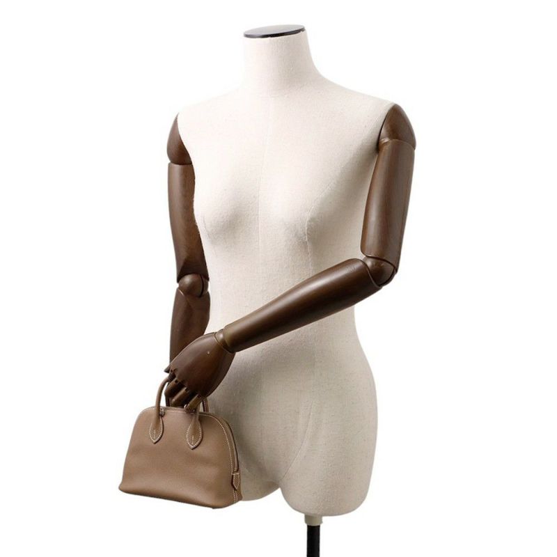 エルメス ボリード1923 ミニ エトゥープ/シルバー金具 エバーカラー K刻印 HERMES 2wayショルダー