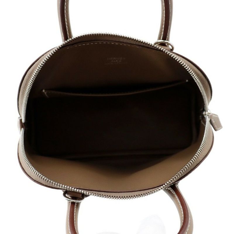 エルメス ボリード1923 ミニ エトゥープ/シルバー金具 エバーカラー K刻印 HERMES 2wayショルダー