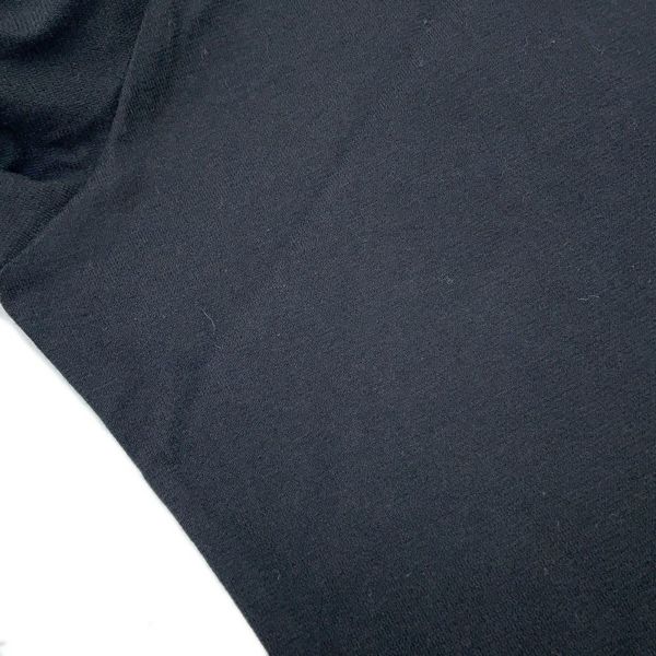 シャネル 長袖カットソー カメリア ロゴ コットン スパンコール レディースサイズXS P63300 CHANEL アパレル 黒