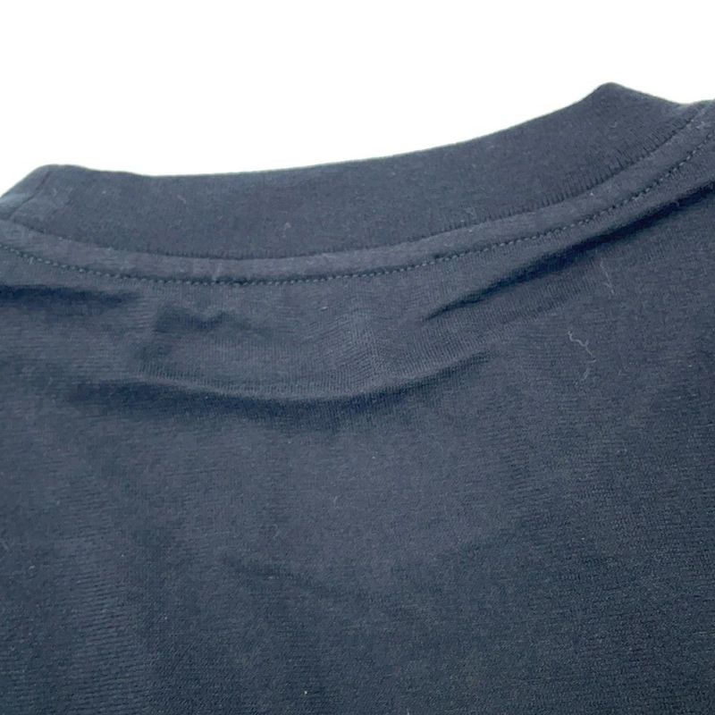 シャネル 長袖カットソー カメリア ロゴ コットン スパンコール レディースサイズXS P63300 CHANEL アパレル 黒