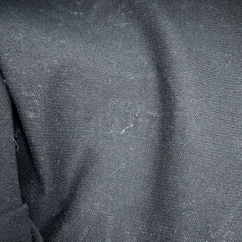 シャネル 長袖カットソー カメリア ロゴ コットン スパンコール レディースサイズXS P63300 CHANEL アパレル 黒