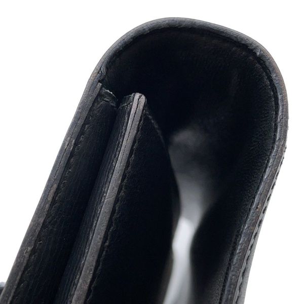 エルメス ショルダーバッグ サンドリーヌ ブラック/ゴールド金具 ボックスカーフ 〇D刻印 HERMES バッグ 黒