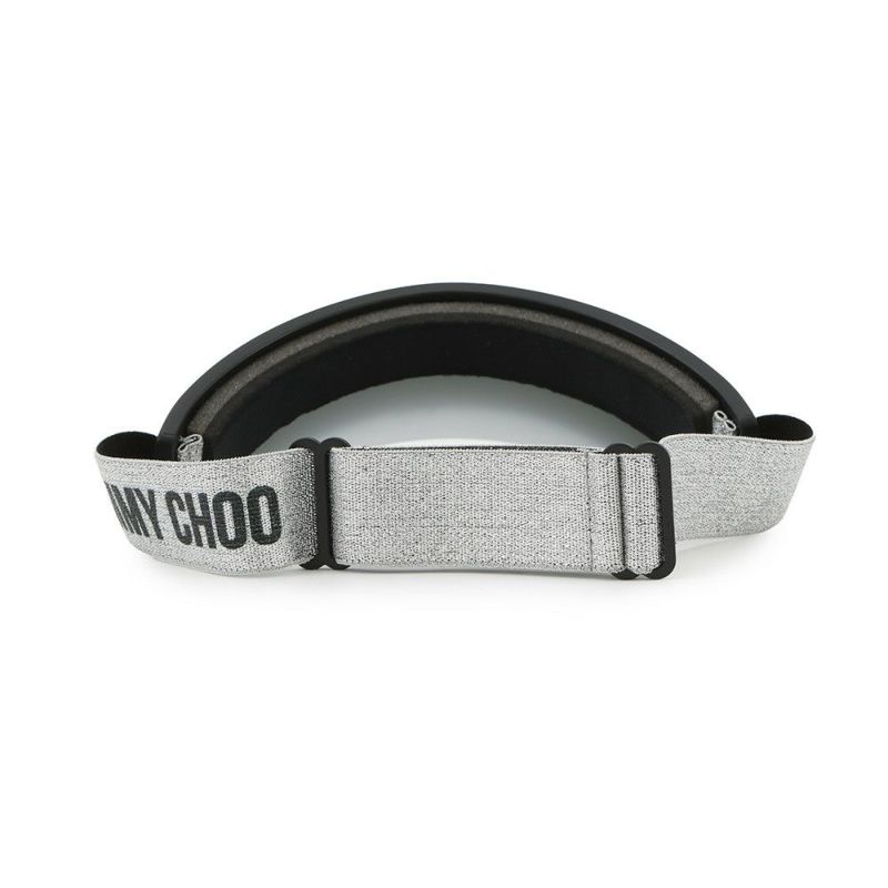 ジミーチュウ サンバイザー ロゴ FN0822 JIMMY CHOO 黒