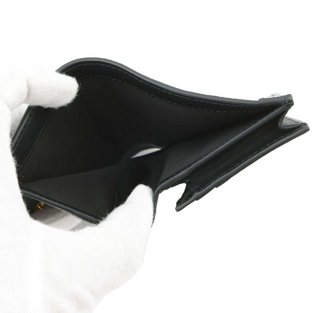 グッチ 二つ折り財布 オフィディア GG ミニウォレット スエード 523155 GUCCI 財布 黒