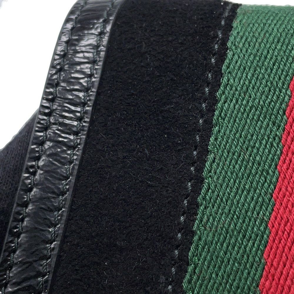 グッチ 二つ折り財布 オフィディア GG ミニウォレット スエード 523155 GUCCI 財布 黒