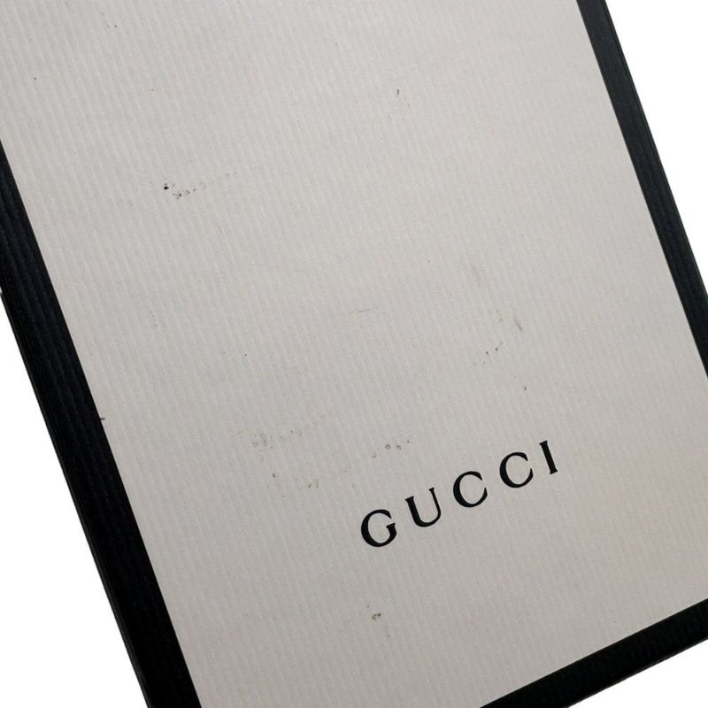 グッチ 二つ折り財布 オフィディア GG ミニウォレット スエード 523155 GUCCI 財布 黒