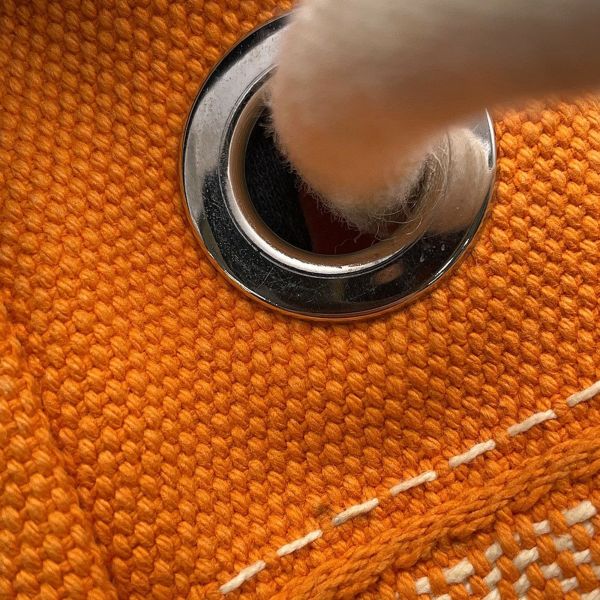 エルメス ショルダーバッグ サックマリーン レシーフ PM オレンジ/シルバー金具 キャンバス HERMES バッグ