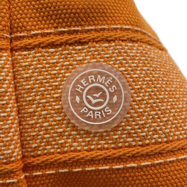 エルメス ショルダーバッグ サックマリーン レシーフ PM オレンジ/シルバー金具 キャンバス HERMES バッグ