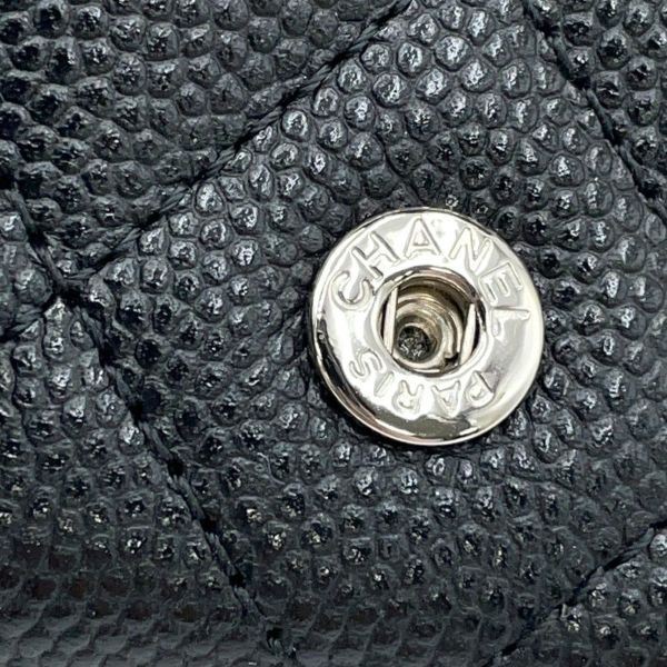 シャネル 三つ折り財布 マトラッセ ココマーク CHANEL19 ディズヌフ スモール キャビアスキン AP3711 CHANEL 黒
