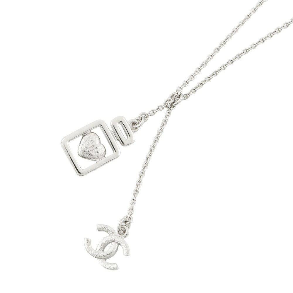 シャネル ネックレス ココマーク 香水モチーフ ラインストーン B25P ABF506 CHANEL アクセサリー