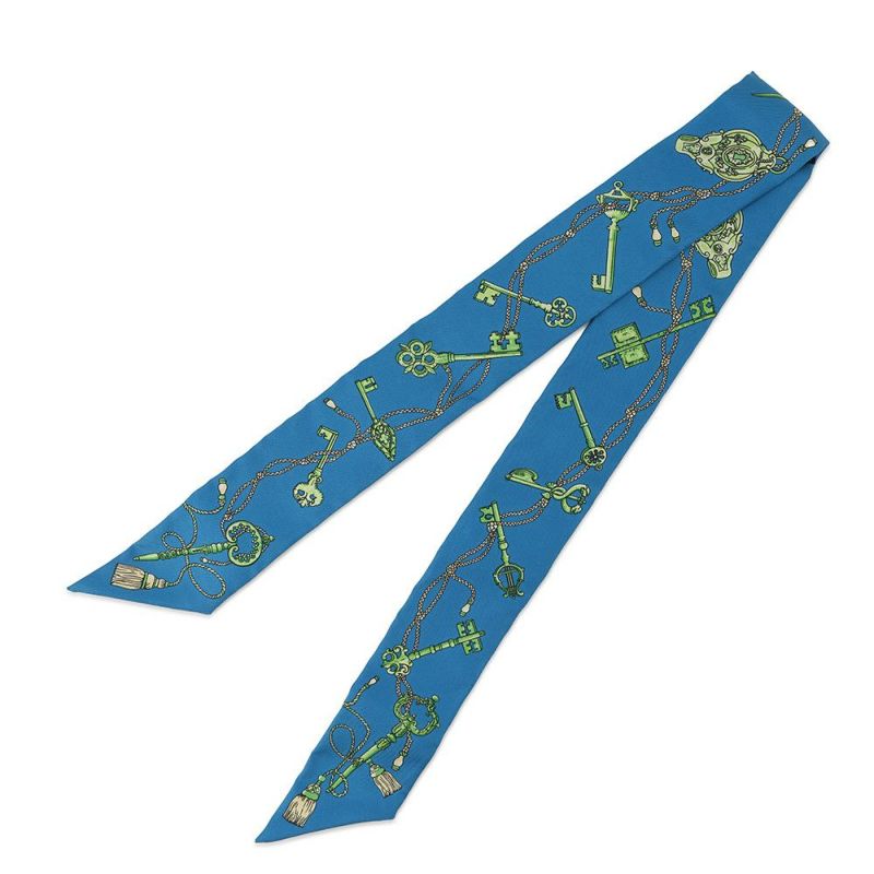 エルメス スカーフ ツイリー レクレアポア Les Cles a Pois HERMES シルクツイル