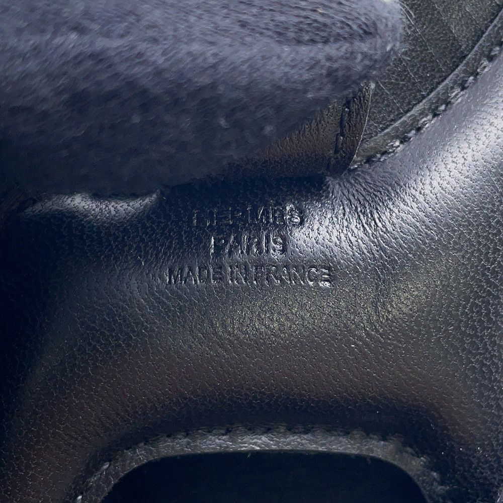 エルメス バッグチャーム ロデオ PM ブラック ラムスキン W刻印 HERMES チャーム ソーブラック