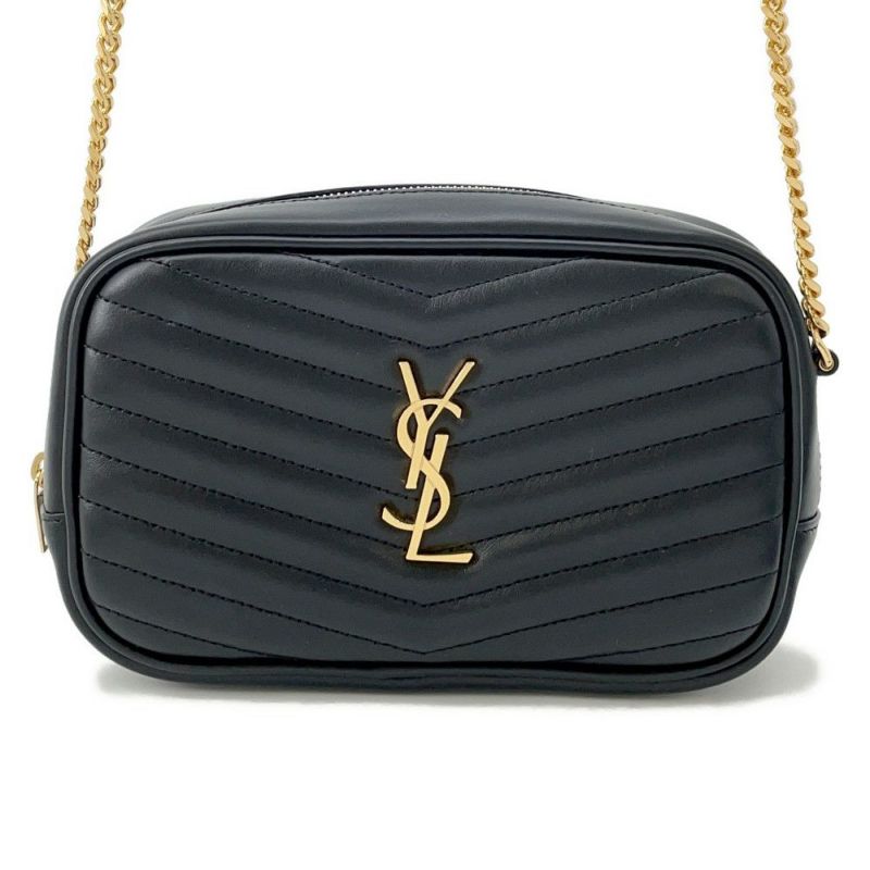 サンローランパリ ショルダーバッグ ルー ミニバッグ カーフレザー 748849 SAINT LAURENT PARIS 黒