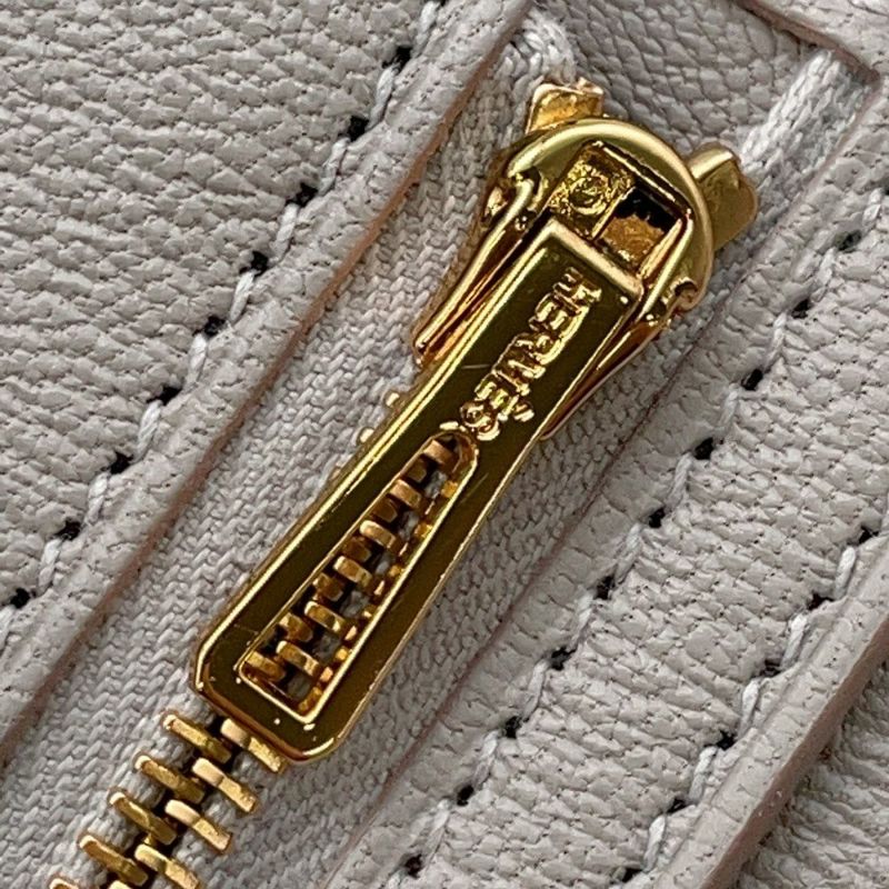 エルメス 長財布 ベアンスフレ パールグレー/ゴールド金具 アリゲーターマット B刻印 HERMES 財布