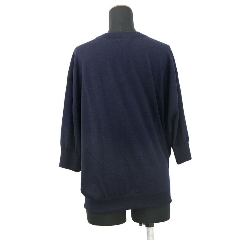 ルイヴィトン ニット モノグラム アクアレル モノグラム インサートプルオーバー レディースサイズS 1AHJFK トップス