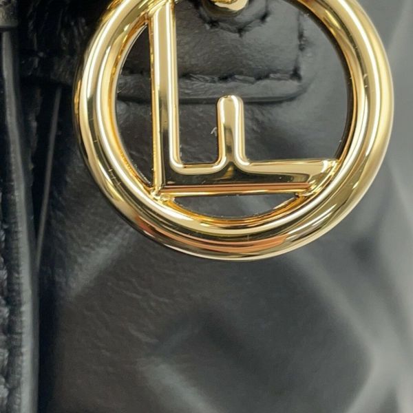 フェンディ ハンドバッグ レザー FFモチーフ モントレゾール ミニバッグ 8BS093 FENDI バッグ 2wayショルダーバッグ 黒