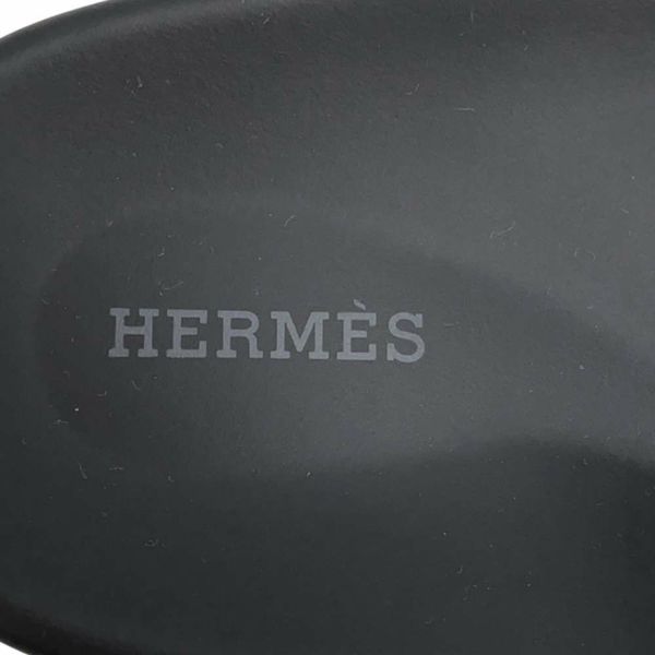 エルメス サンダル インフラ レザー メンズサイズ43 HERMES 靴 黒 白