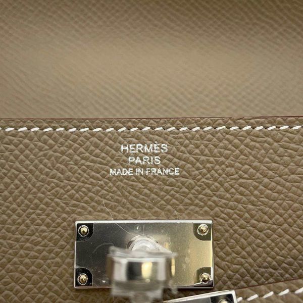 エルメス ケリーウォレット ロング トゥーゴー エトゥープ/シルバー金具 エプソン W刻印