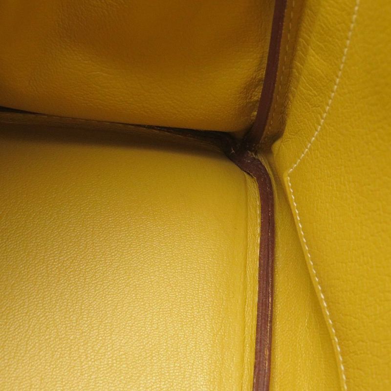 エルメス バーキン30 カリー/シルバー金具 トゴ □L刻印 HERMES Birkin ハンドバッグ