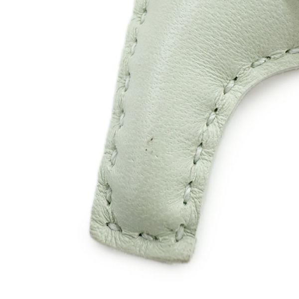 エルメス バッグチャーム ロデオPM ヴェールフィズ/ライム/ニューホワイト ラムスキン B刻印 HERMES チャーム オーナメント