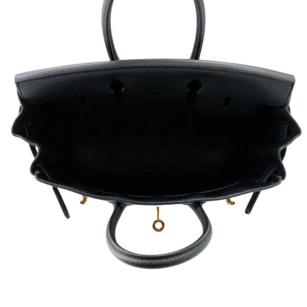 エルメス バーキン25 ブラック/ゴールド金具 トゴ U刻印 HERMES Birkin ハンドバッグ 黒