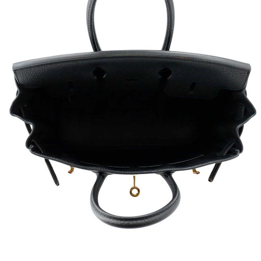 エルメス バーキン25 ブラック/ゴールド金具 トゴ U刻印 HERMES Birkin ハンドバッグ 黒