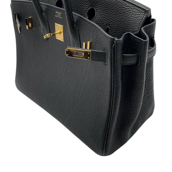 エルメス バーキン25 ブラック/ゴールド金具 トゴ U刻印 HERMES Birkin ハンドバッグ 黒