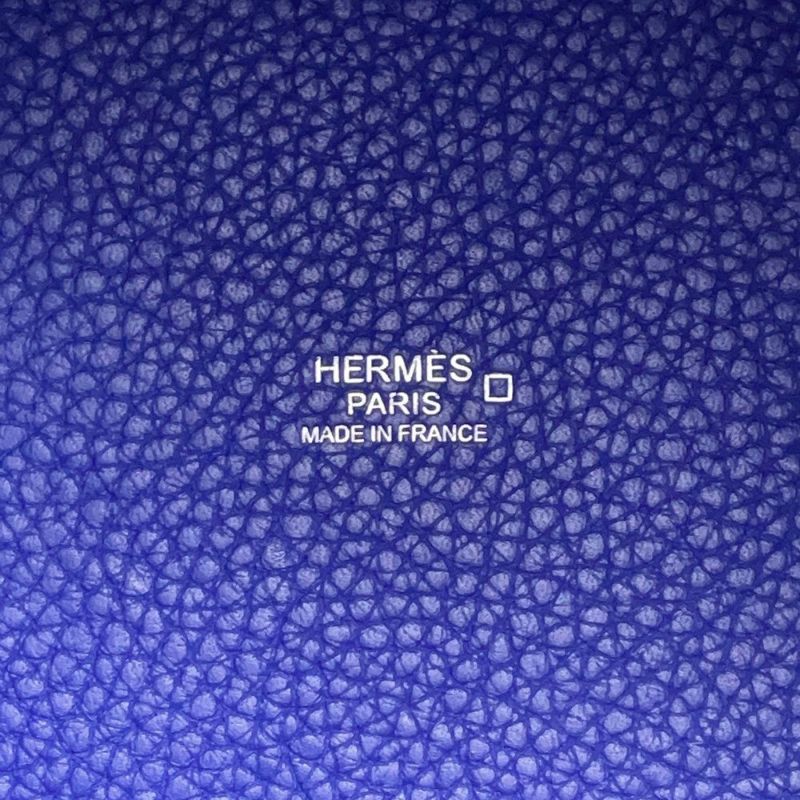 エルメス ピコタンロックMM タッチ ブルーエレクトリック/シルバー金具 トリヨンクレマンス/アリゲーターマット C刻印