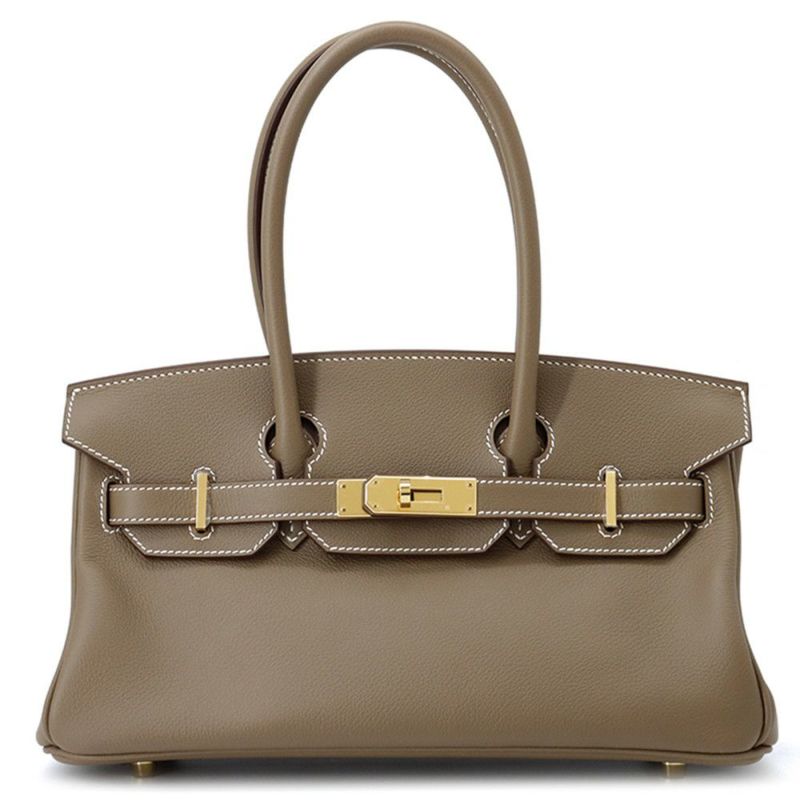 エルメス ショルダーバーキン29 エトゥープ/ゴールド金具 エバーカラー K刻印 HERMES Birkin