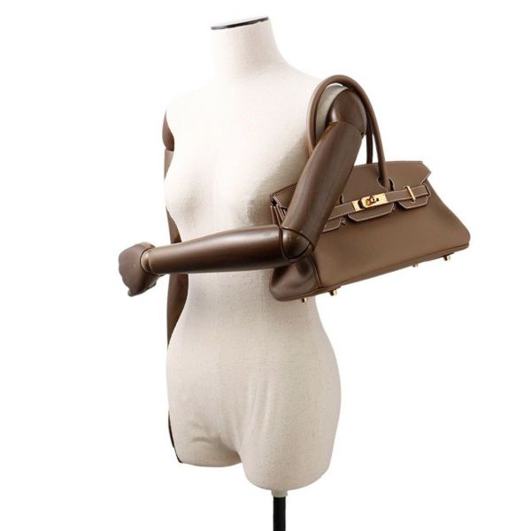 エルメス ショルダーバーキン29 エトゥープ/ゴールド金具 エバーカラー K刻印 HERMES Birkin
