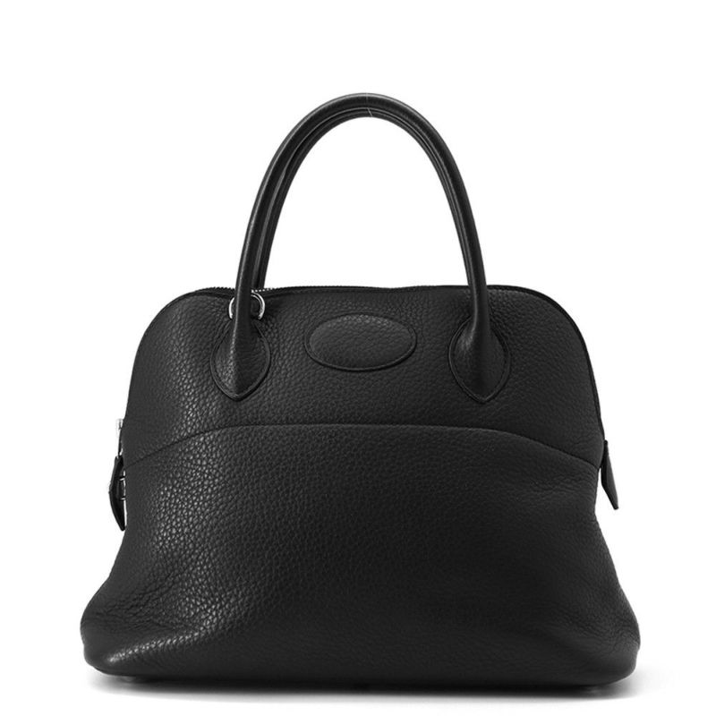 エルメス ハンドバッグ ボリード31 ブラック/シルバー金具 トリヨンクレマンス □O刻印 2wayショルダー 黒