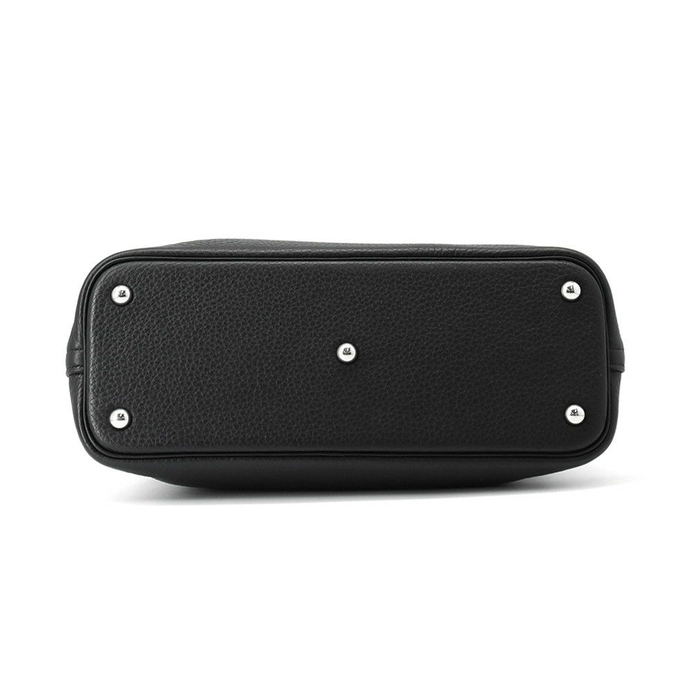 エルメス ハンドバッグ ボリード31 ブラック/シルバー金具 トリヨンクレマンス □O刻印 2wayショルダー 黒