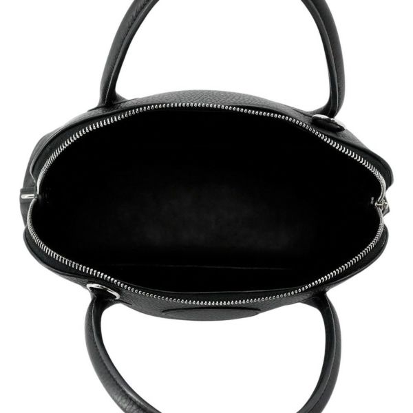 エルメス ハンドバッグ ボリード31 ブラック/シルバー金具 トリヨンクレマンス □O刻印 2wayショルダー 黒