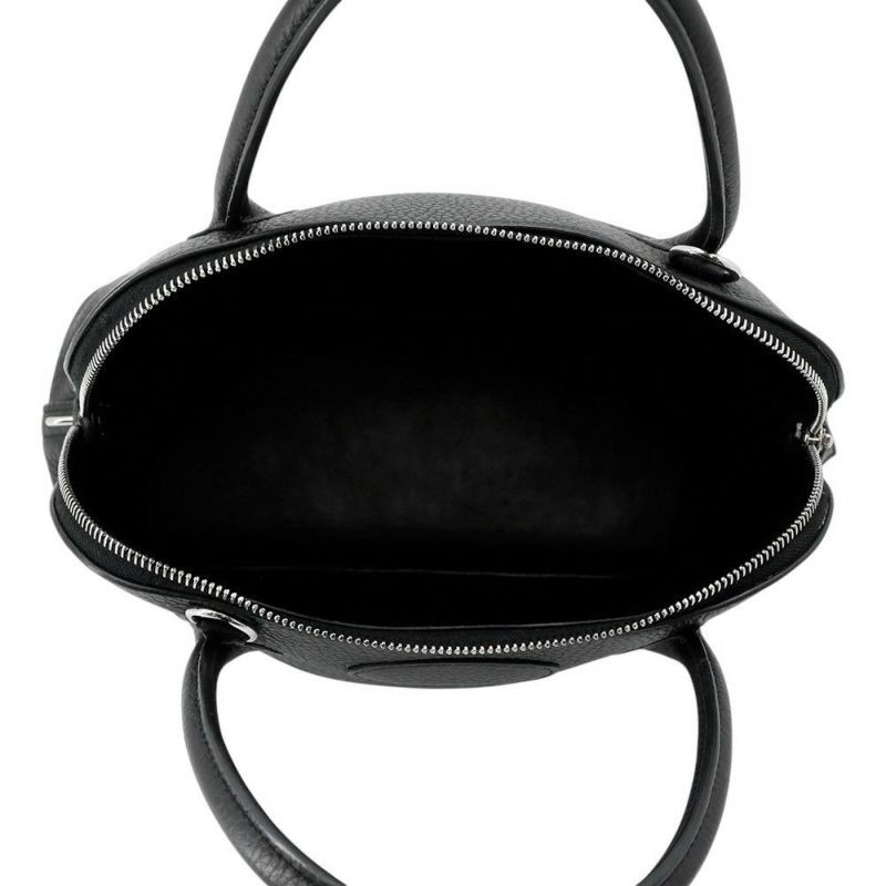 エルメス ハンドバッグ ボリード31 ブラック/シルバー金具 トリヨンクレマンス □O刻印 2wayショルダー 黒