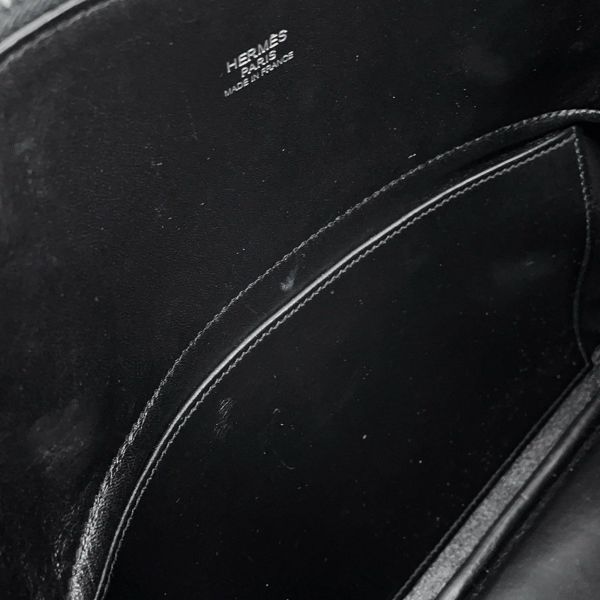 エルメス ハンドバッグ ボリード31 ブラック/シルバー金具 トリヨンクレマンス □O刻印 2wayショルダー 黒