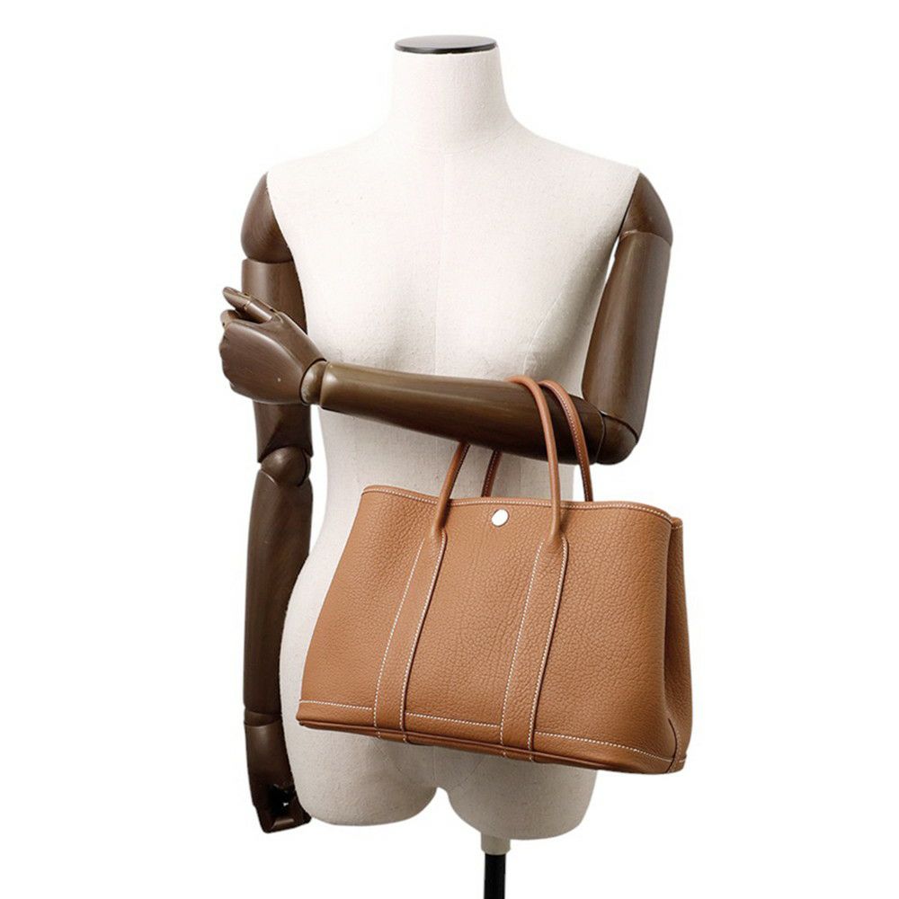 エルメス トートバッグ ガーデンパーティTPM ゴールド/シルバー金具 ネゴンダ B刻印