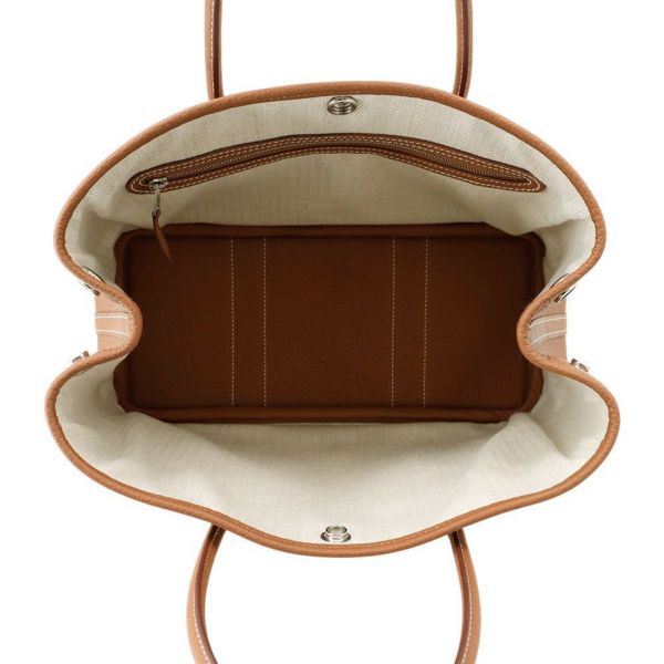 エルメス トートバッグ ガーデンパーティTPM ゴールド/シルバー金具 ネゴンダ B刻印