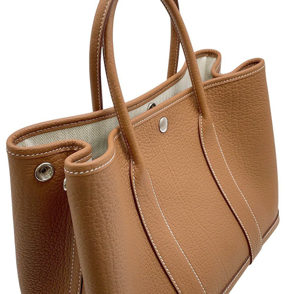 エルメス トートバッグ ガーデンパーティTPM ゴールド/シルバー金具 ネゴンダ B刻印