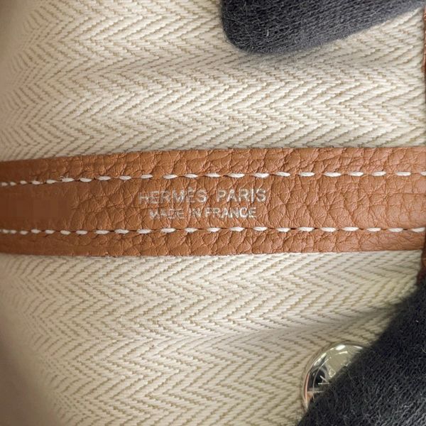 エルメス トートバッグ ガーデンパーティTPM ゴールド/シルバー金具 ネゴンダ B刻印
