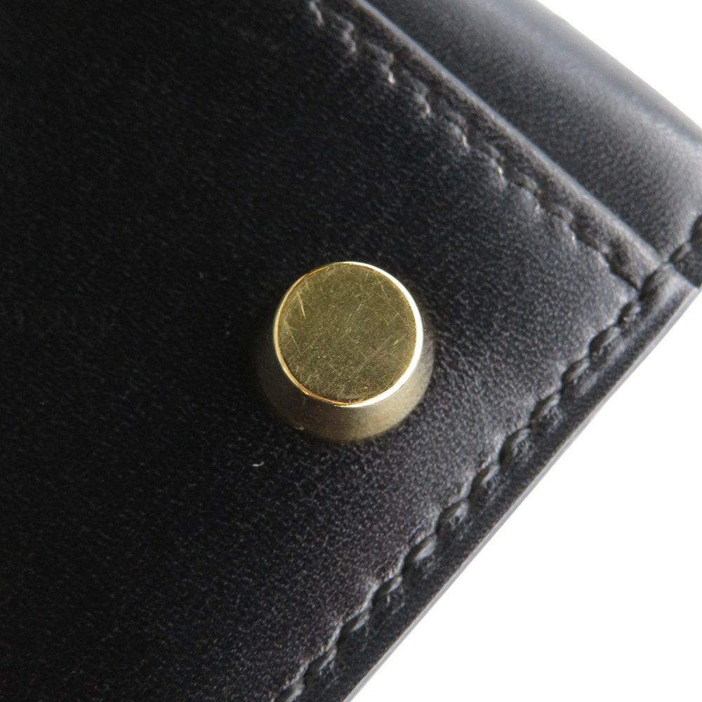 エルメス ハンドバッグ ケリー32 外縫い ブラック/ゴールド金具 ボックスカーフ □C刻印 HERMES Kelly 2wayバッグ 黒