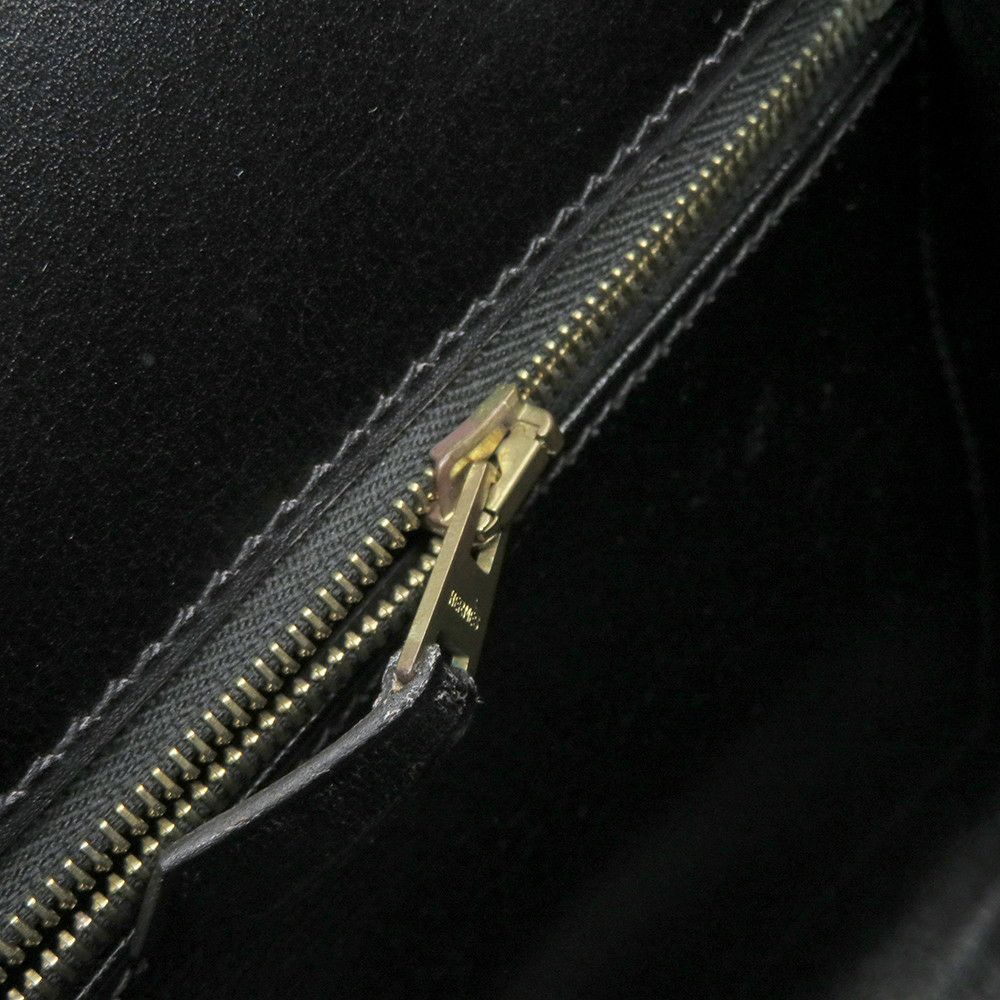 エルメス ハンドバッグ ケリー32 外縫い ブラック/ゴールド金具 ボックスカーフ □C刻印 HERMES Kelly 2wayバッグ 黒