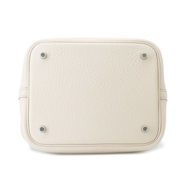 エルメス ハンドバッグ ピコタンロックMM べトン/シルバー金具 トリヨンクレマンス K刻印 HERMES トートバッグ