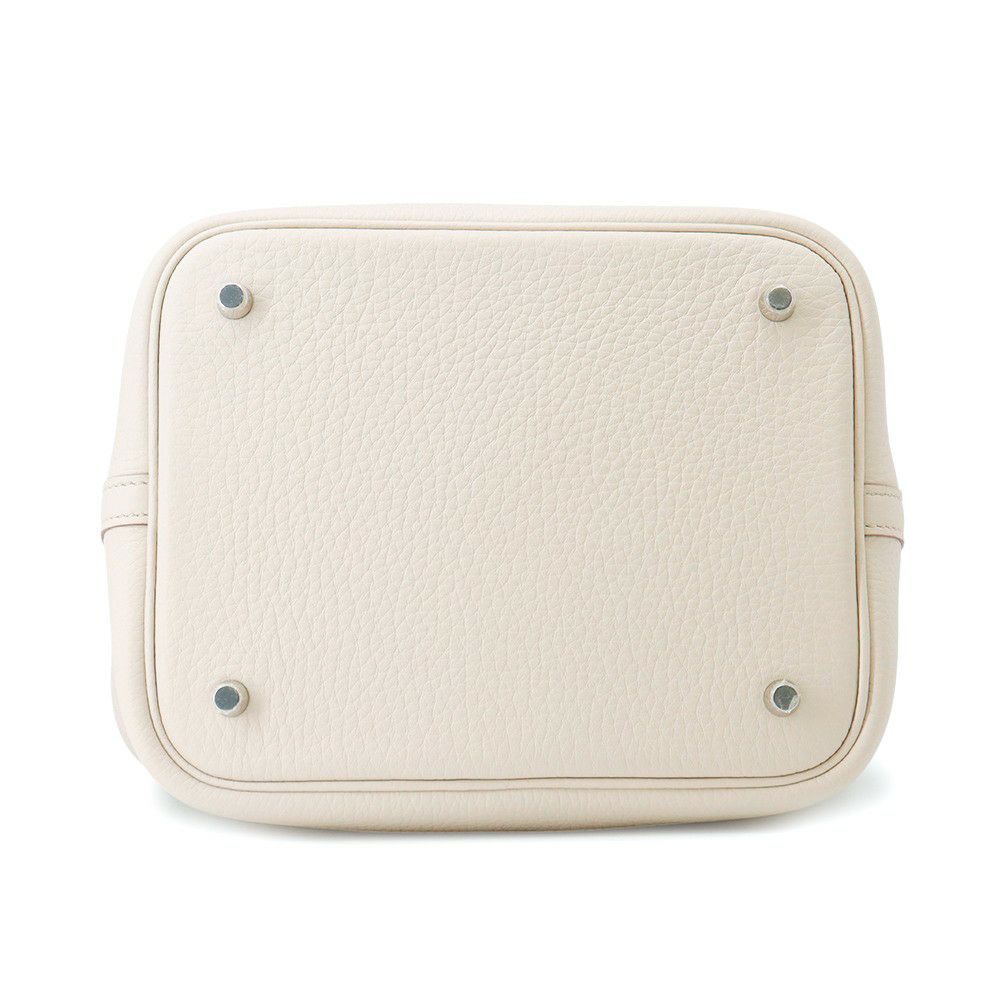 エルメス ハンドバッグ ピコタンロックMM べトン/シルバー金具 トリヨンクレマンス K刻印 HERMES トートバッグ