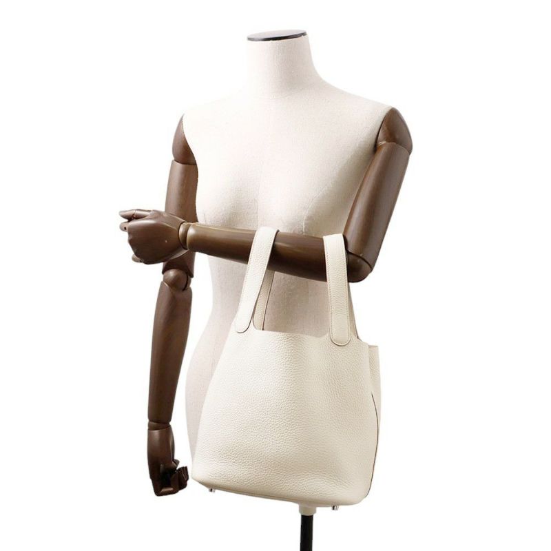 エルメス ハンドバッグ ピコタンロックMM べトン/シルバー金具 トリヨンクレマンス K刻印 HERMES トートバッグ